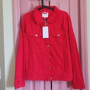 Zara TRF distressed jean jacket